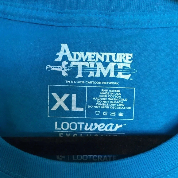 Adventure Time Blue Tshirt Lootcrate - Picture 3 of 4